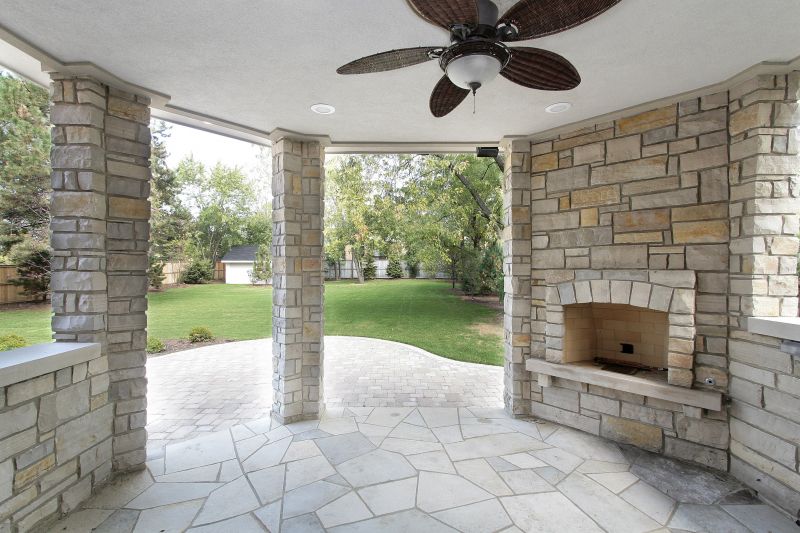Outdoor Masonry Fireplace