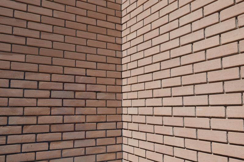 Brick Wall with Decorative Pattern